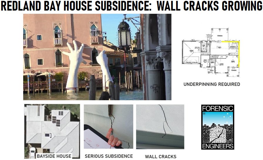 Wall cracks growing